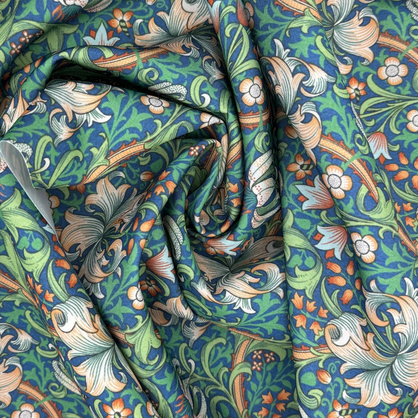 William Morris Water Repellent Outdoor Fabric | 59" (150cm) Wide 270gsm UV Resistant PU Coated â€“ Sold by the Meter
