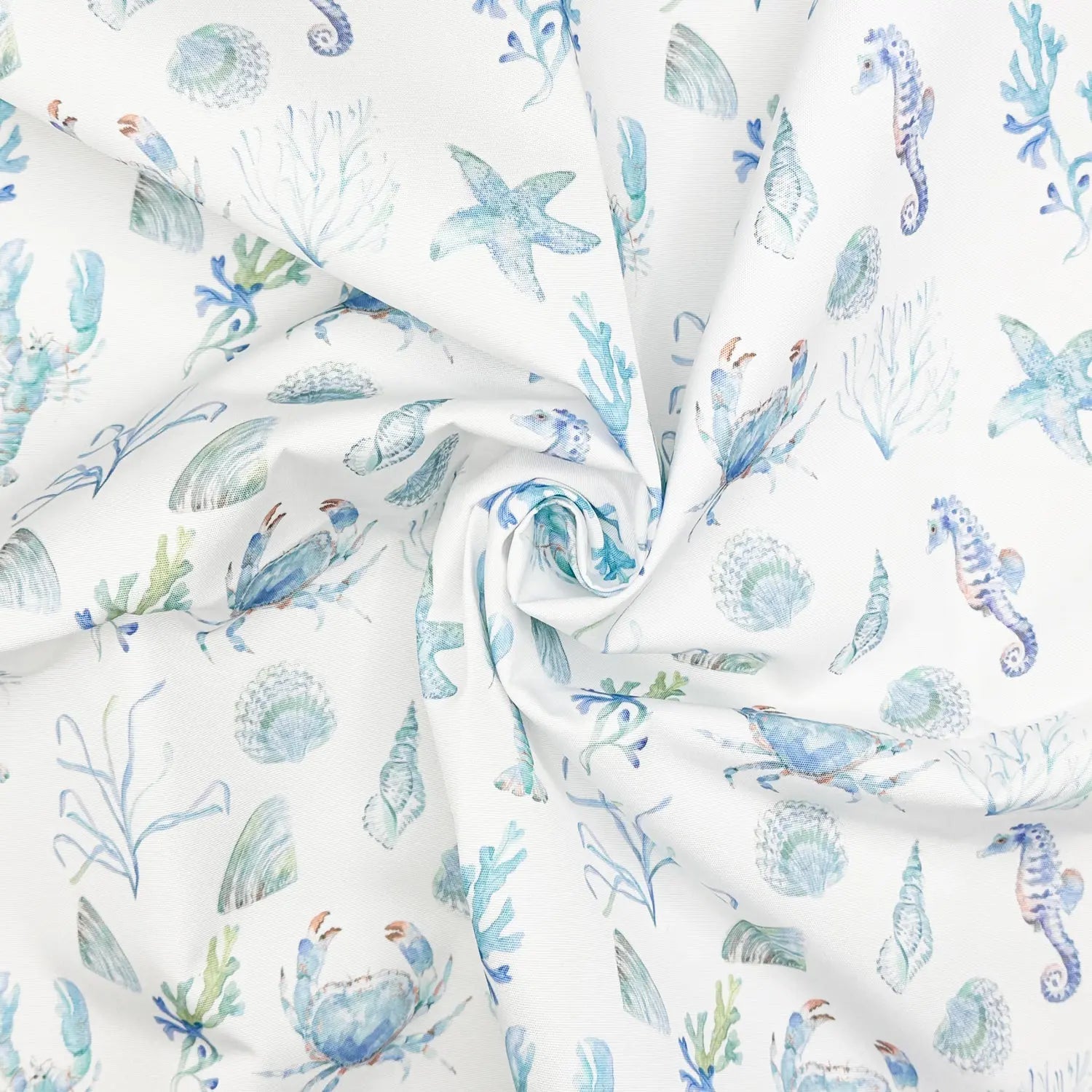 Nautical Water Repellent Outdoor Fabric | Heavyweight UV Resistant PU Coated Polyester 59" (150cm) Wide Upholstery & Garden Fabric â€“ Sold by the Meter