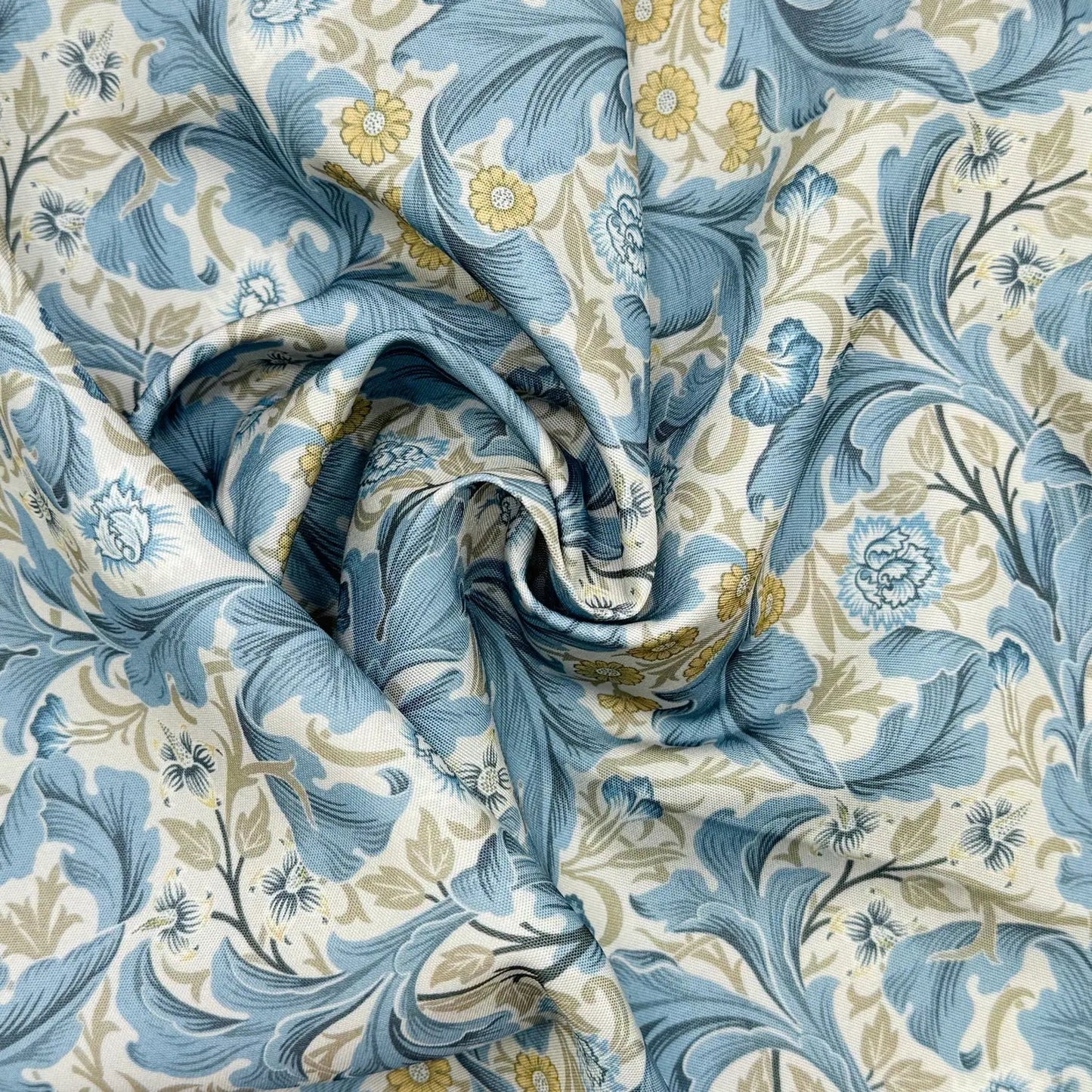 Floral Outdoor Upholstery Fabric | Water Repellent UV Resistant PU Coated Polyester 59" (150cm) Wide â€“ Sold by the Meter