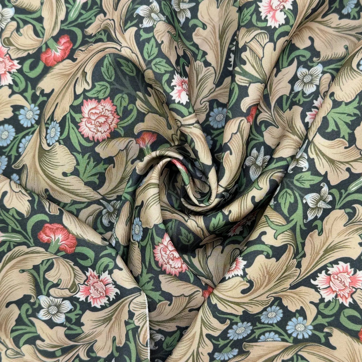 Floral Outdoor Upholstery Fabric | Water Repellent UV Resistant PU Coated Polyester 59" (150cm) Wide – Sold by the Meter
