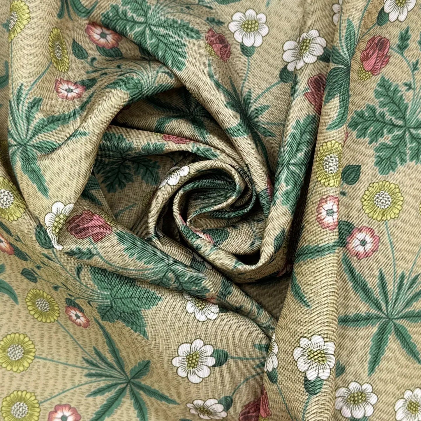 Floral Outdoor Upholstery Fabric | Water Repellent UV Resistant PU Coated Polyester 59" (150cm) Wide â€“ Sold by the Meter