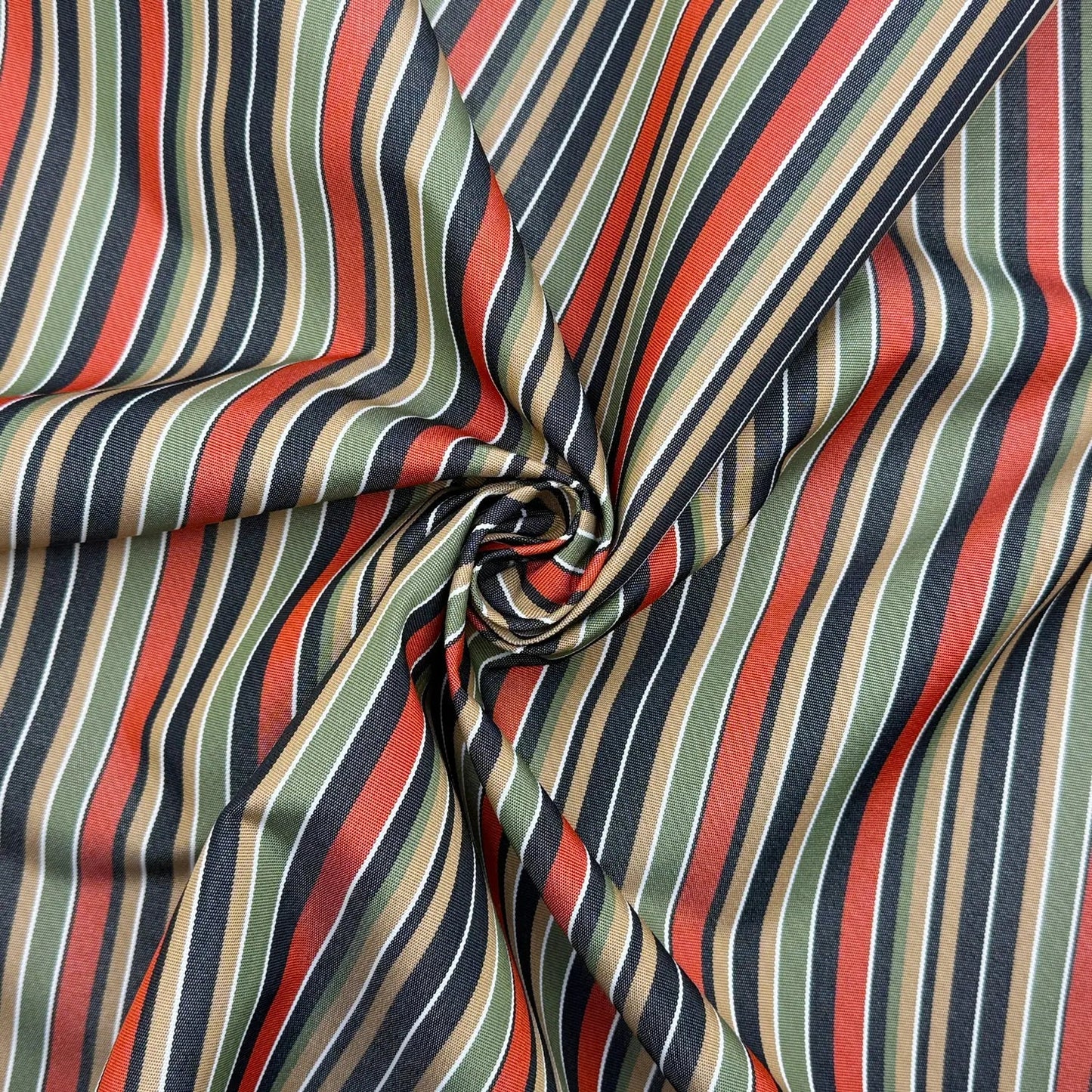 Striped Outdoor Waterproof Fabric | Water Repellent UV Resistant PU Coated 59" (150cm) Wide 270gsm â€“ Sold by the Meter