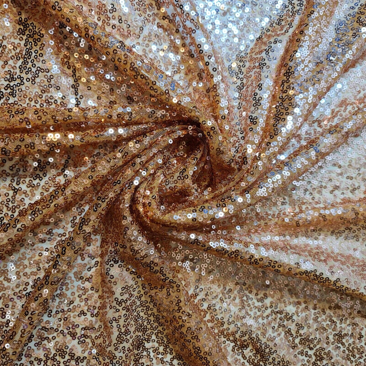 Paillettenstoff, glitzernd, glänzend, glitzernd, für Kleider, Bastelarbeiten, Tischdecken, 127 cm (Babyrosa)