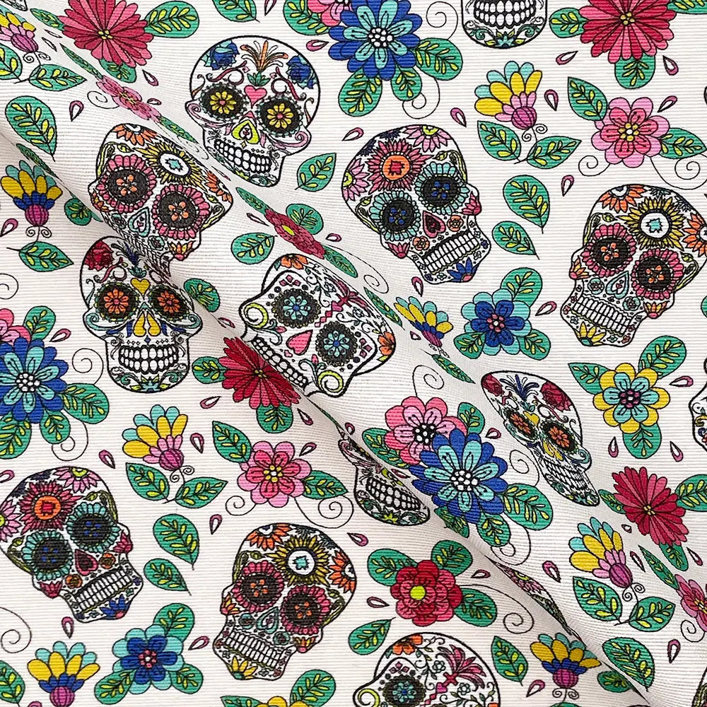 Cotton Rich Popart Panama Canvas Fabric | Digitally Printed Craft & Home Fabric 55" (140cm) Wide â€“ Sold by the Meter