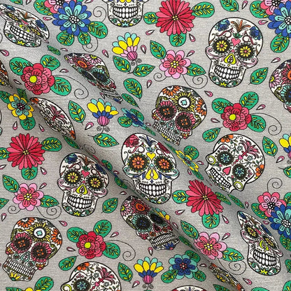 Cotton Rich Popart Panama Canvas Fabric | Digitally Printed Craft & Home Fabric 55" (140cm) Wide â€“ Sold by the Meter