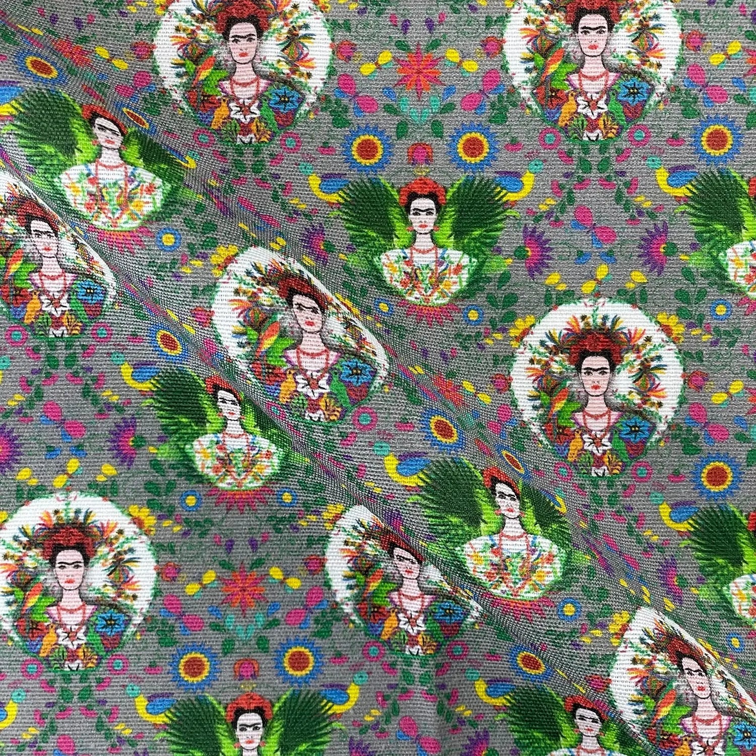 Cotton Rich Popart Panama Canvas Fabric | Digitally Printed Craft & Home Fabric 55" (140cm) Wide â€“ Sold by the Meter