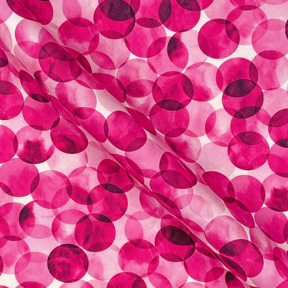 Bokeh Dot Digital Printed 100% Cotton Poplin Fabric | Lightweight OEKO-TEXÂ® Standard 100 125gsm 45" (115cm) Wide â€“ Sold by the Meter