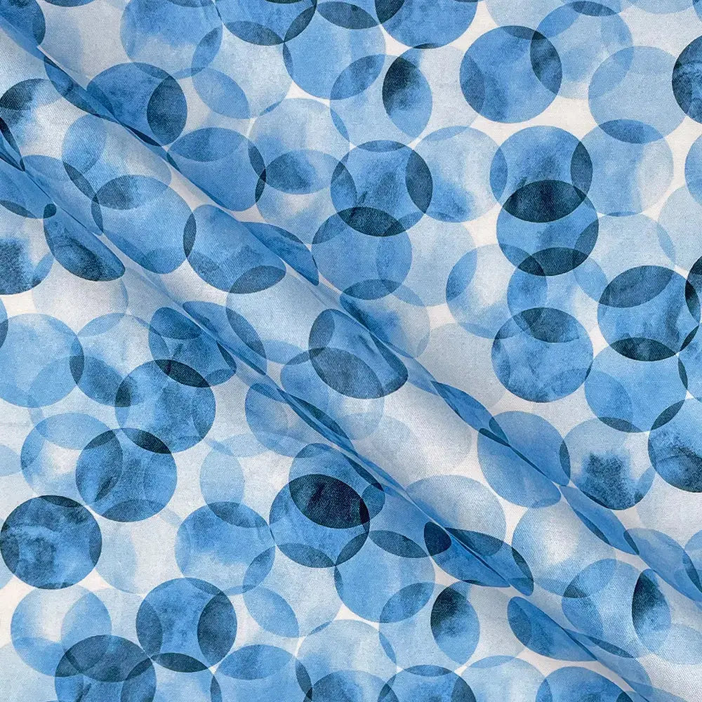 Bokeh Dot Digital Printed 100% Cotton Poplin Fabric | Lightweight OEKO-TEXÂ® Standard 100 125gsm 45" (115cm) Wide â€“ Sold by the Meter
