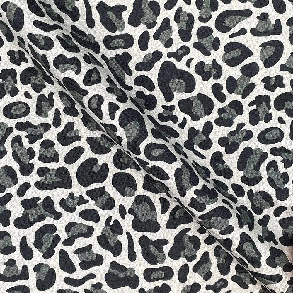 Leopard Skin Digital Printed 100% Cotton Poplin Fabric | Lightweight OEKO-TEX® Standard 100 125gsm 45" (115cm) Wide – Sold by the Meter