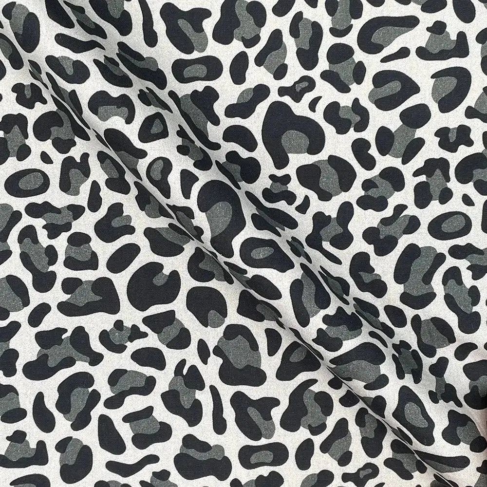 Leopard Skin Digital Printed 100% Cotton Poplin Fabric | Lightweight OEKO-TEXÂ® Standard 100 125gsm 45" (115cm) Wide â€“ Sold by the Meter