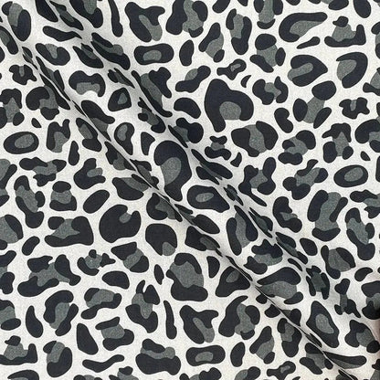Leopard Skin Digital Printed 100% Cotton Poplin Fabric | Lightweight OEKO-TEXÂ® Standard 100 125gsm 45" (115cm) Wide â€“ Sold by the Meter