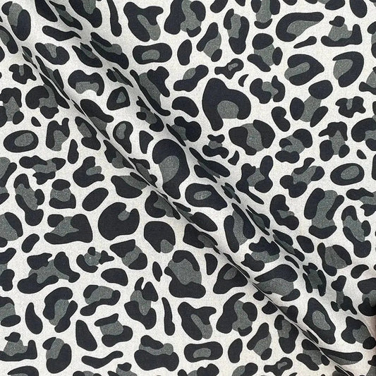 Leopard Skin Digital Printed 100% Cotton Poplin Fabric | Lightweight OEKO-TEX® Standard 100 125gsm 45" (115cm) Wide – Sold by the Meter