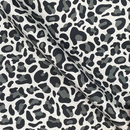Leopard Skin Digital Printed 100% Cotton Poplin Fabric | Lightweight OEKO-TEX® Standard 100 125gsm 45" (115cm) Wide – Sold by the Meter