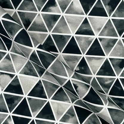 Geometric Digital Printed 100% Cotton Poplin Fabric | Lightweight OEKO-TEX® Standard 100 125gsm 45" (115cm) Wide – Sold by the Meter