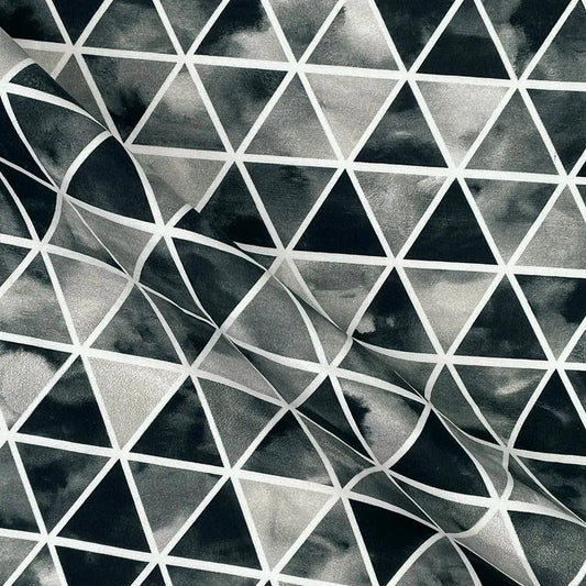 Geometric Digital Printed 100% Cotton Poplin Fabric | Lightweight OEKO-TEX® Standard 100 125gsm 45" (115cm) Wide – Sold by the Meter