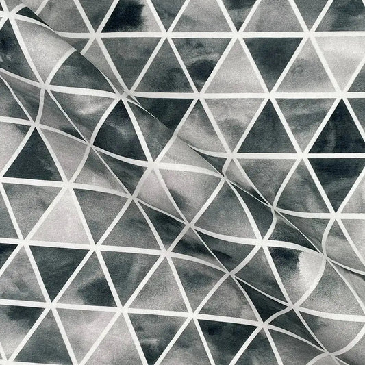 Geometric Digital Printed 100% Cotton Poplin Fabric | Lightweight OEKO-TEXÂ® Standard 100 125gsm 45" (115cm) Wide â€“ Sold by the Meter