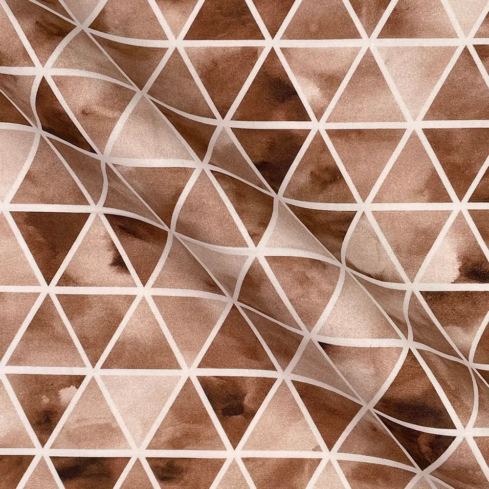 Geometric Digital Printed 100% Cotton Poplin Fabric | Lightweight OEKO-TEX® Standard 100 125gsm 45" (115cm) Wide – Sold by the Meter