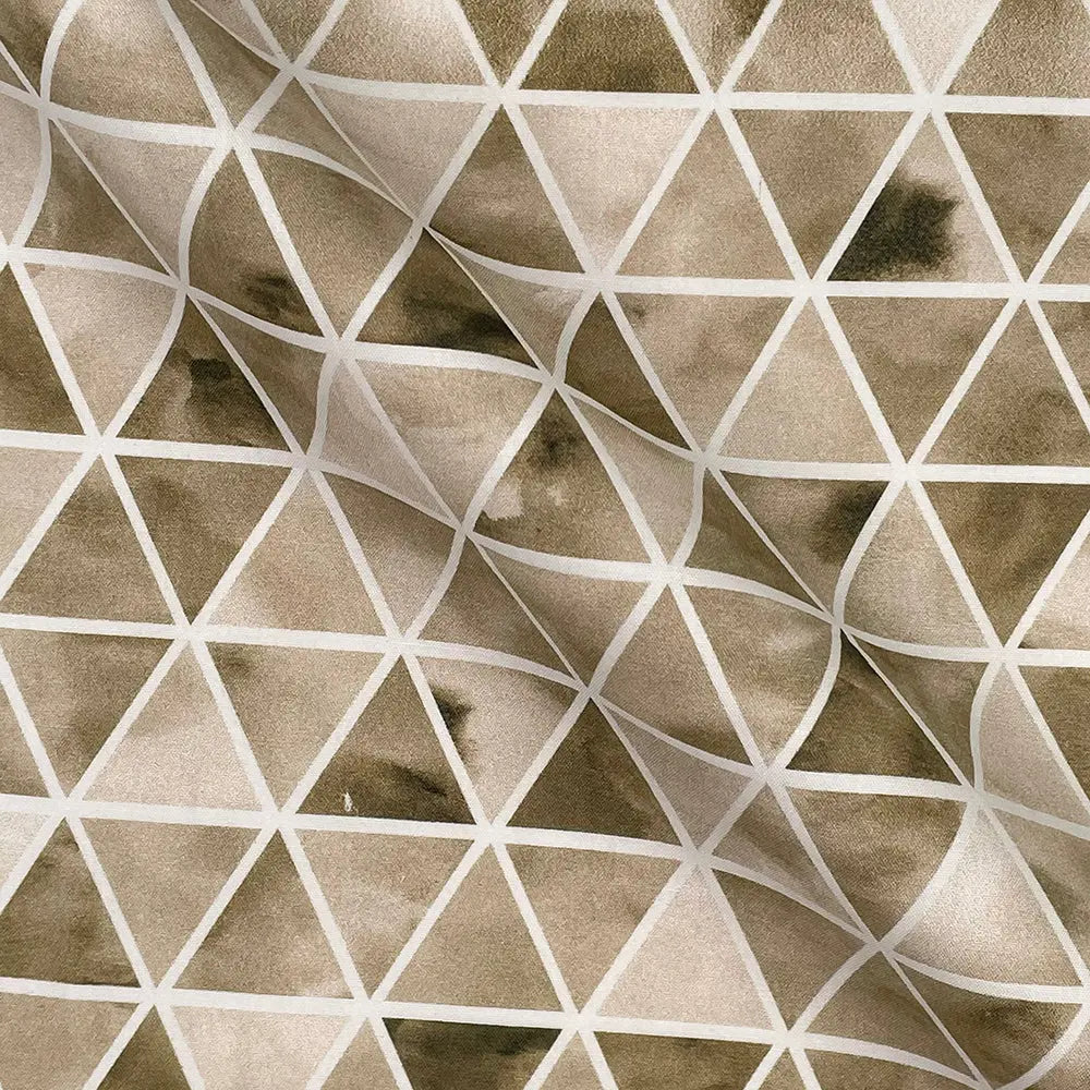 Geometric Digital Printed 100% Cotton Poplin Fabric | Lightweight OEKO-TEX® Standard 100 125gsm 45" (115cm) Wide – Sold by the Meter