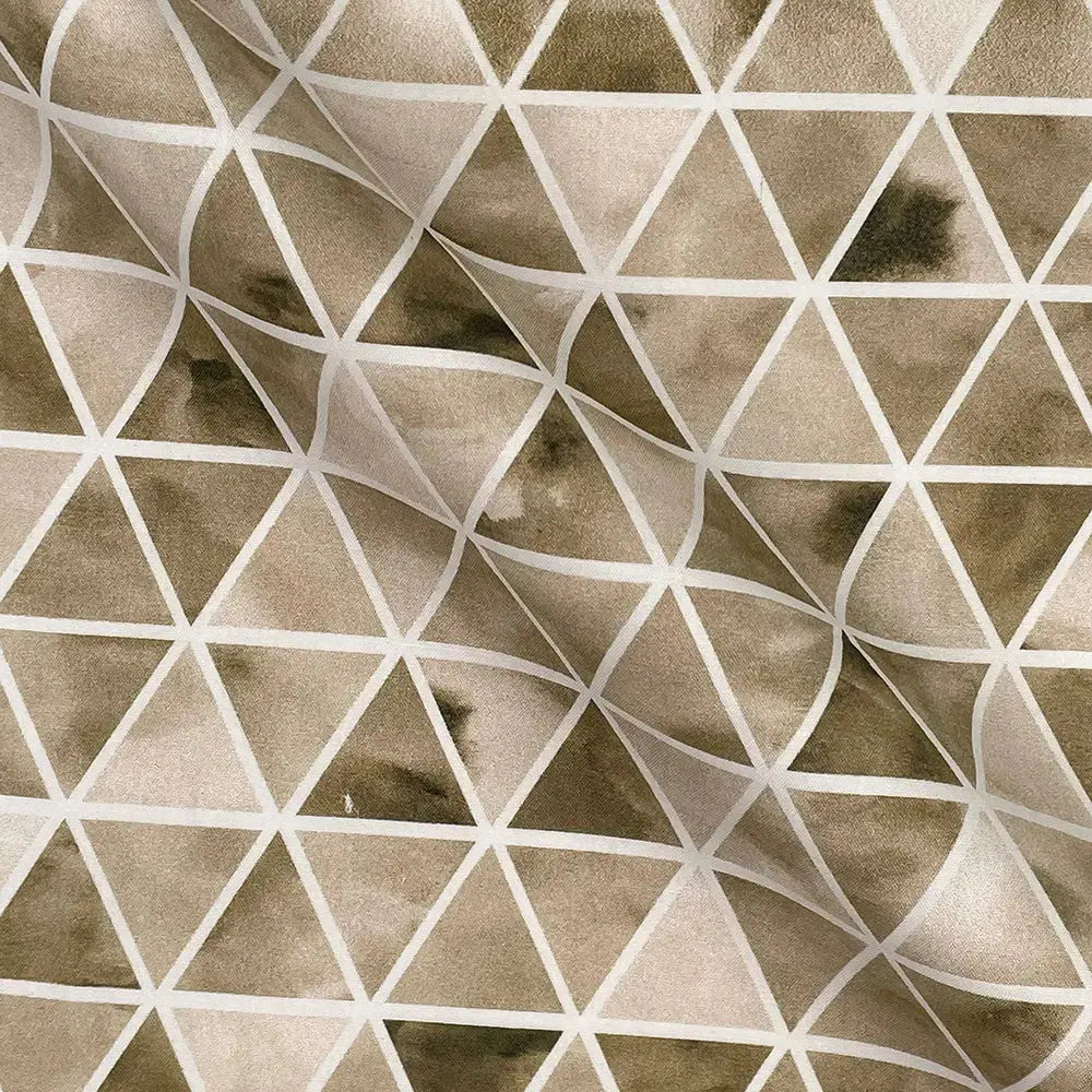 Geometric Digital Printed 100% Cotton Poplin Fabric | Lightweight OEKO-TEXÂ® Standard 100 125gsm 45" (115cm) Wide â€“ Sold by the Meter