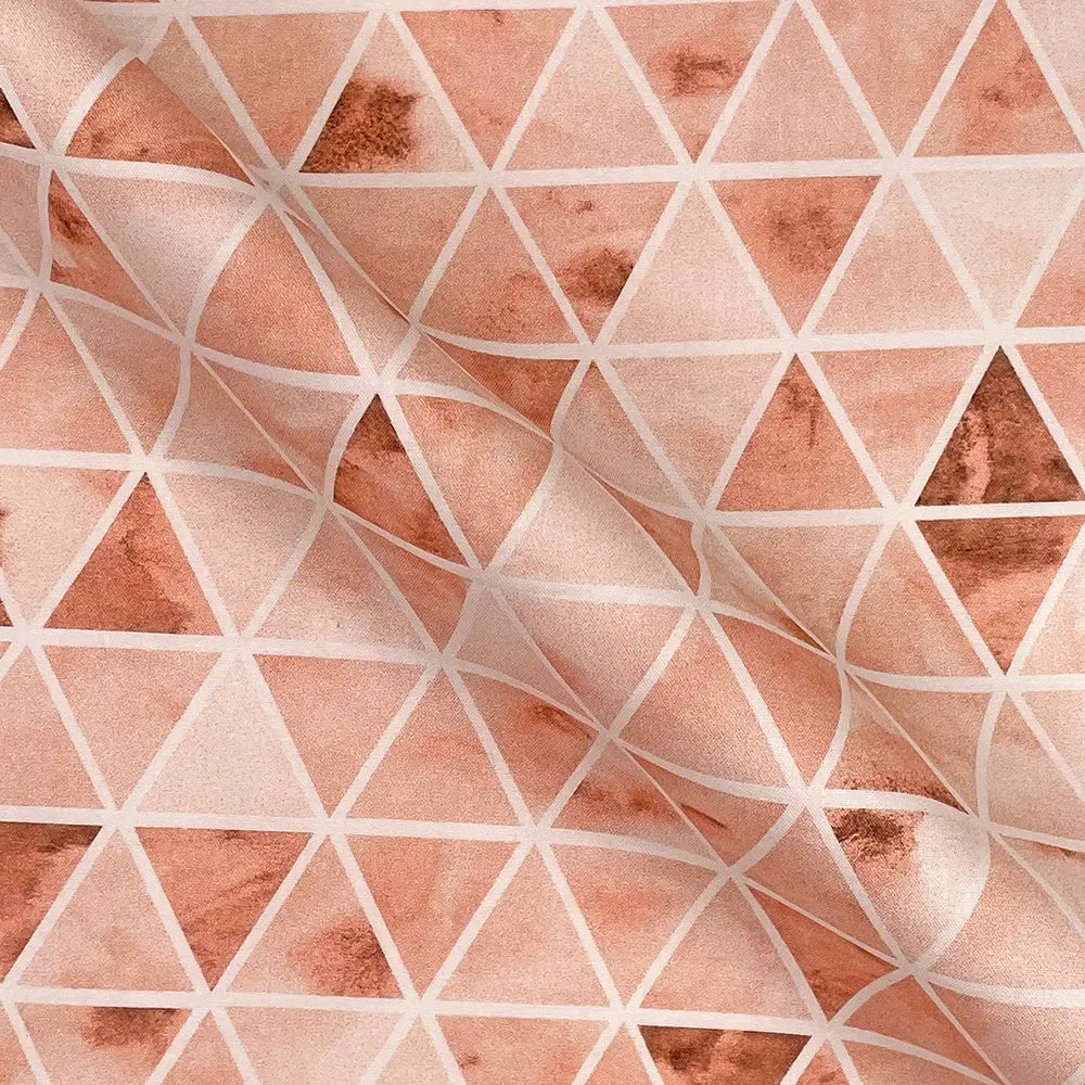 Geometric Digital Printed 100% Cotton Poplin Fabric | Lightweight OEKO-TEX® Standard 100 125gsm 45" (115cm) Wide – Sold by the Meter