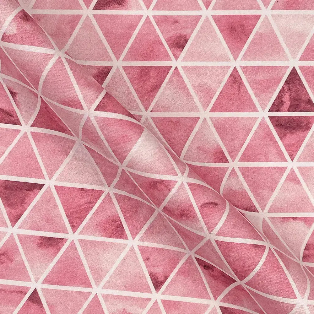 Geometric Digital Printed 100% Cotton Poplin Fabric | Lightweight OEKO-TEXÂ® Standard 100 125gsm 45" (115cm) Wide â€“ Sold by the Meter