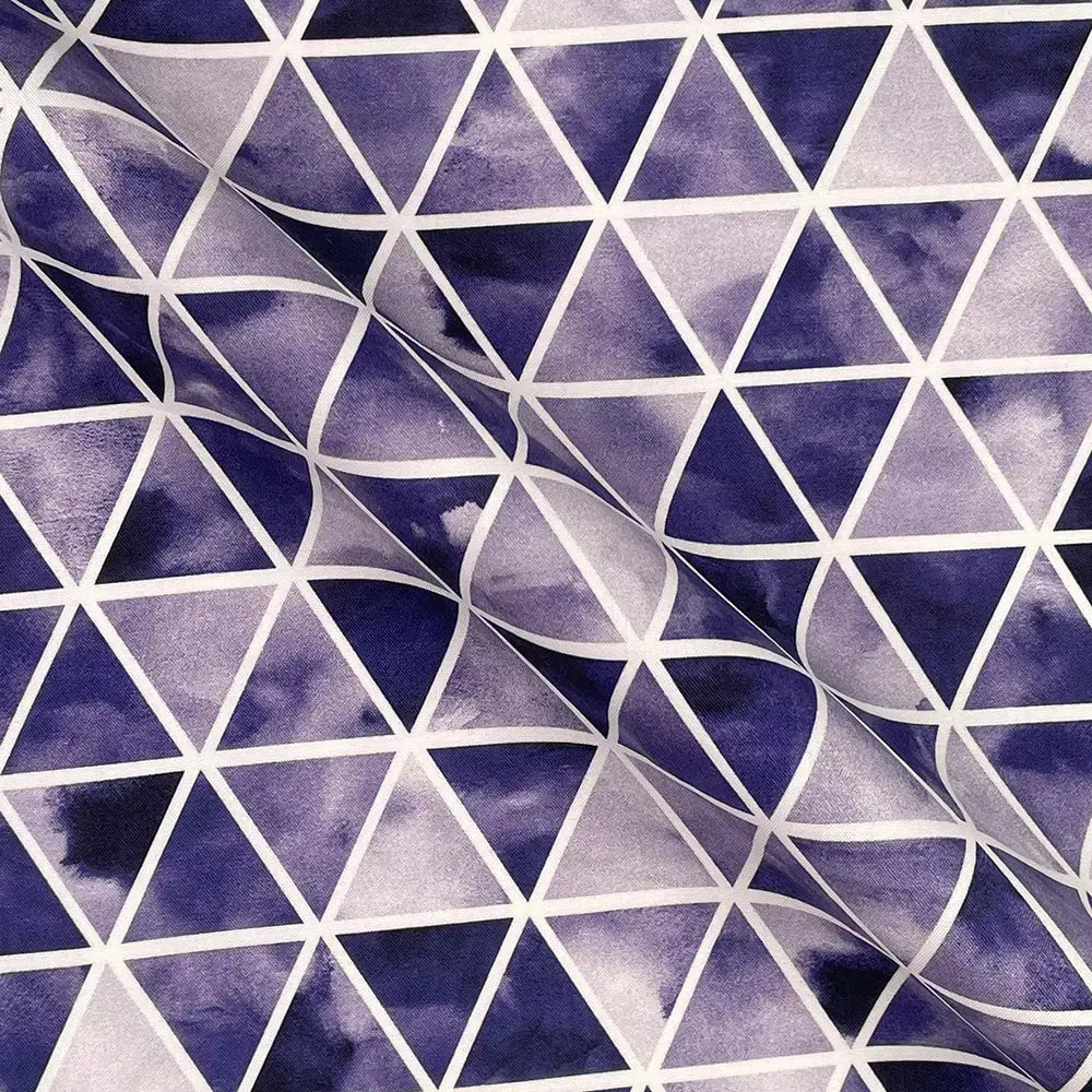 Geometric Digital Printed 100% Cotton Poplin Fabric | Lightweight OEKO-TEXÂ® Standard 100 125gsm 45" (115cm) Wide â€“ Sold by the Meter