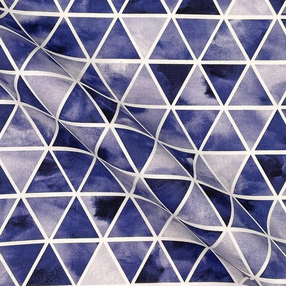 Geometric Digital Printed 100% Cotton Poplin Fabric | Lightweight OEKO-TEXÂ® Standard 100 125gsm 45" (115cm) Wide â€“ Sold by the Meter