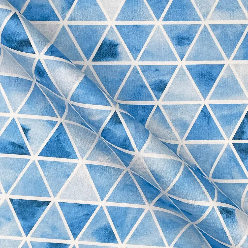 Geometric Digital Printed 100% Cotton Poplin Fabric | Lightweight OEKO-TEXÂ® Standard 100 125gsm 45" (115cm) Wide â€“ Sold by the Meter