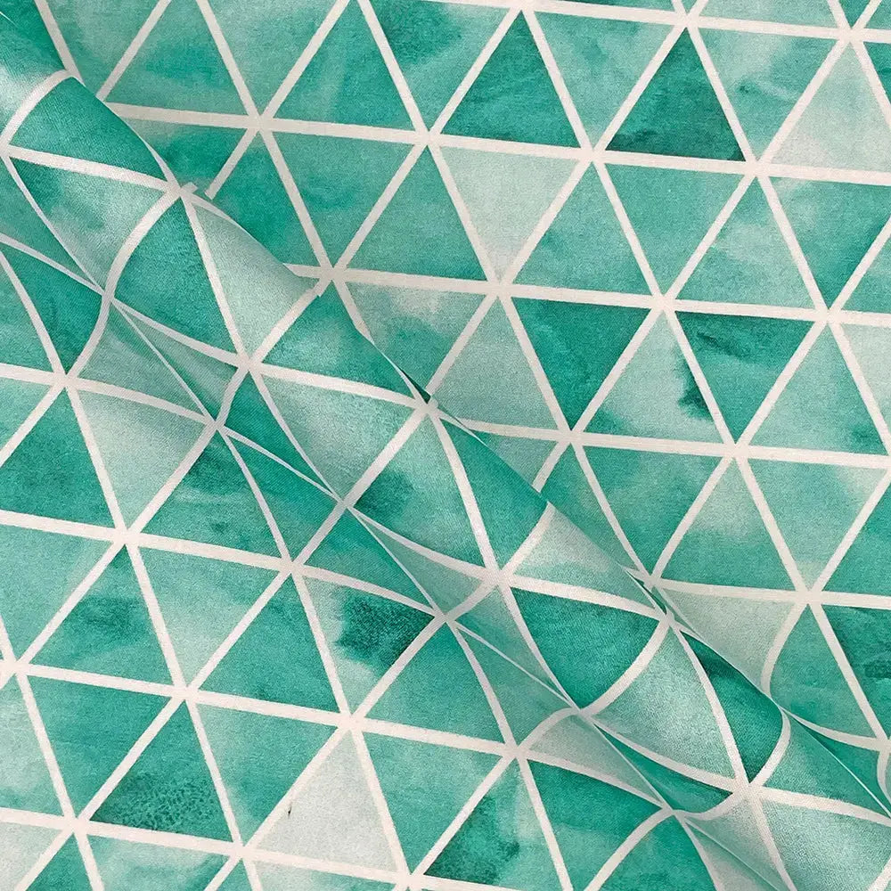 Geometric Digital Printed 100% Cotton Poplin Fabric | Lightweight OEKO-TEXÂ® Standard 100 125gsm 45" (115cm) Wide â€“ Sold by the Meter