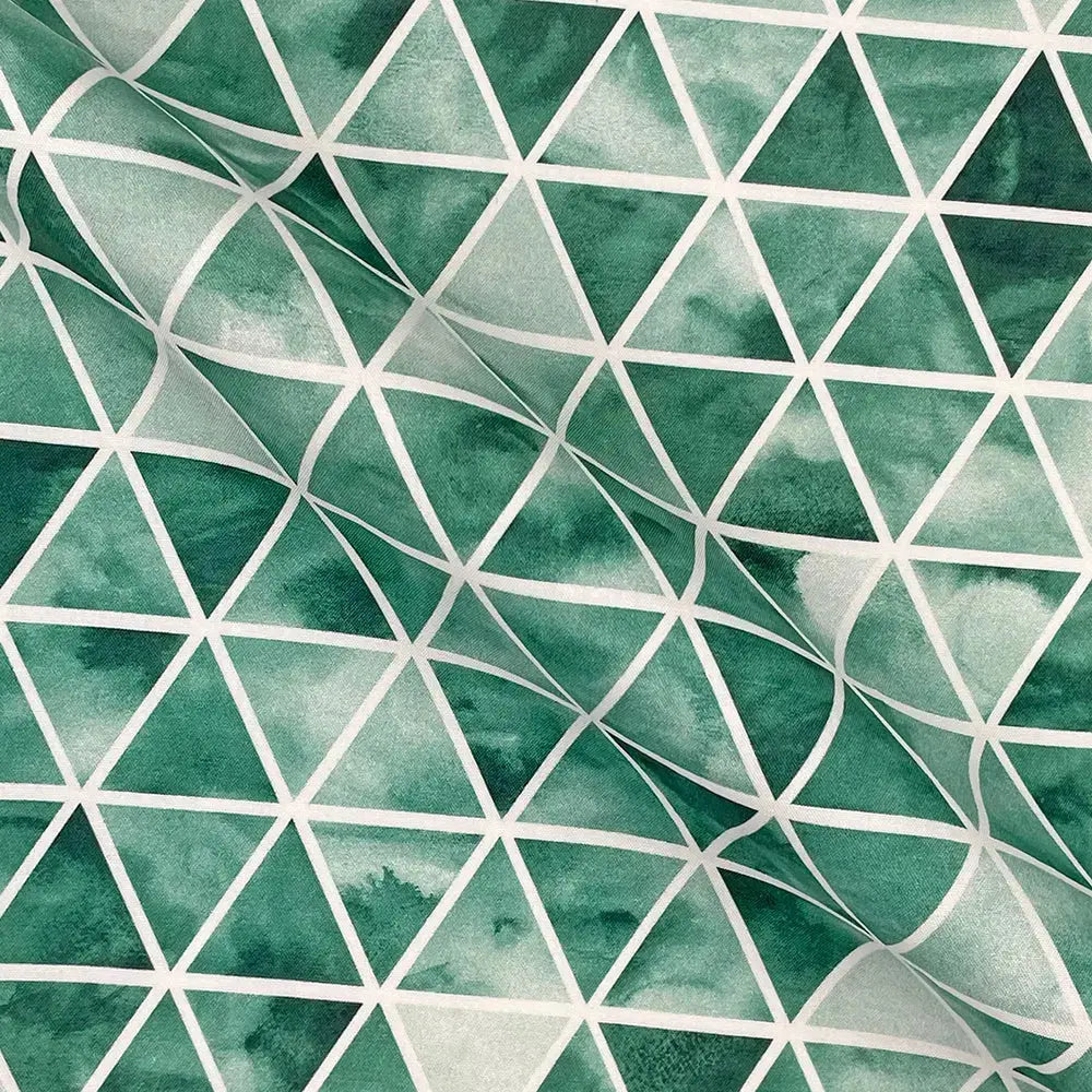 Geometric Digital Printed 100% Cotton Poplin Fabric | Lightweight OEKO-TEXÂ® Standard 100 125gsm 45" (115cm) Wide â€“ Sold by the Meter