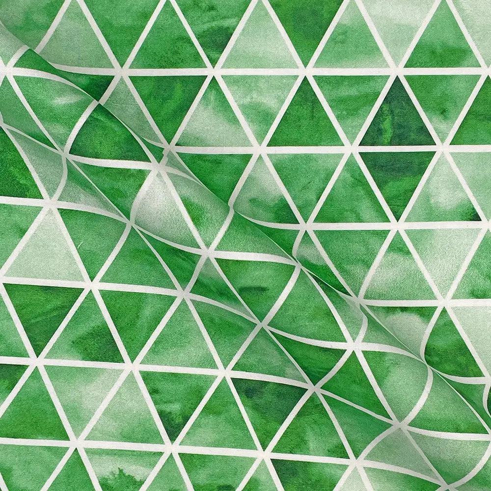 Geometric Digital Printed 100% Cotton Poplin Fabric | Lightweight OEKO-TEX® Standard 100 125gsm 45" (115cm) Wide – Sold by the Meter