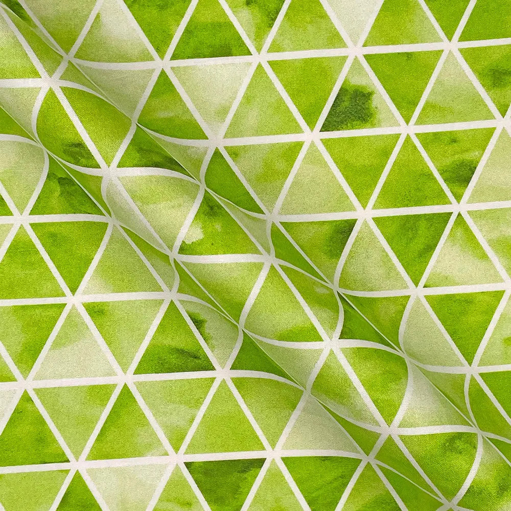 Geometric Digital Printed 100% Cotton Poplin Fabric | Lightweight OEKO-TEX® Standard 100 125gsm 45" (115cm) Wide – Sold by the Meter