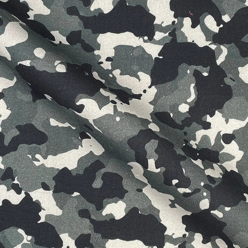 Camouflage Digital Printed 100% Cotton Poplin Fabric | Lightweight OEKO-TEX® Standard 100 125gsm 45" (115cm) Wide – Sold by the Meter
