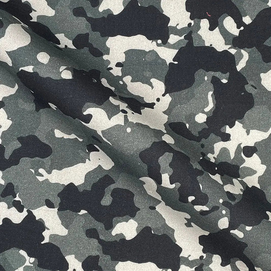 Camouflage Digital Printed 100% Cotton Poplin Fabric | Lightweight OEKO-TEX® Standard 100 125gsm 45" (115cm) Wide – Sold by the Meter
