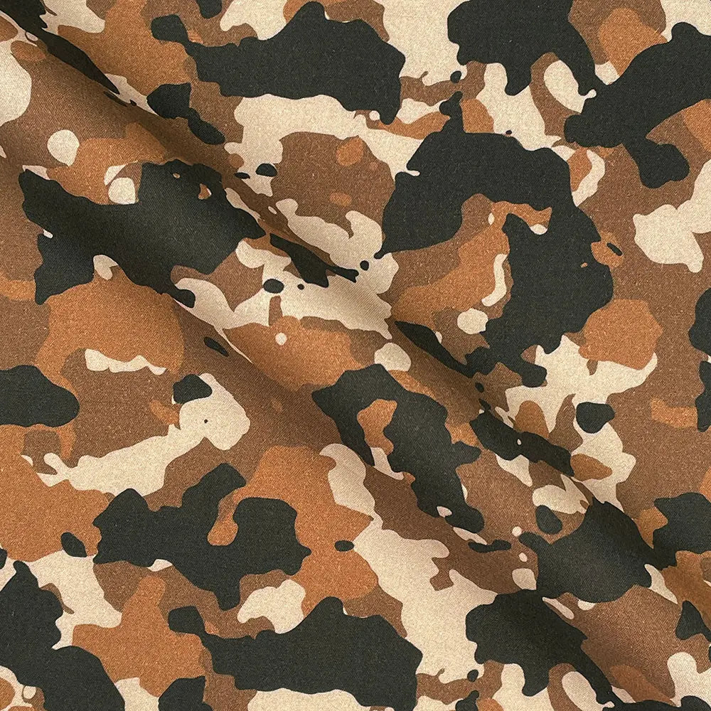 Camouflage Digital Printed 100% Cotton Poplin Fabric | Lightweight OEKO-TEX® Standard 100 125gsm 45" (115cm) Wide – Sold by the Meter