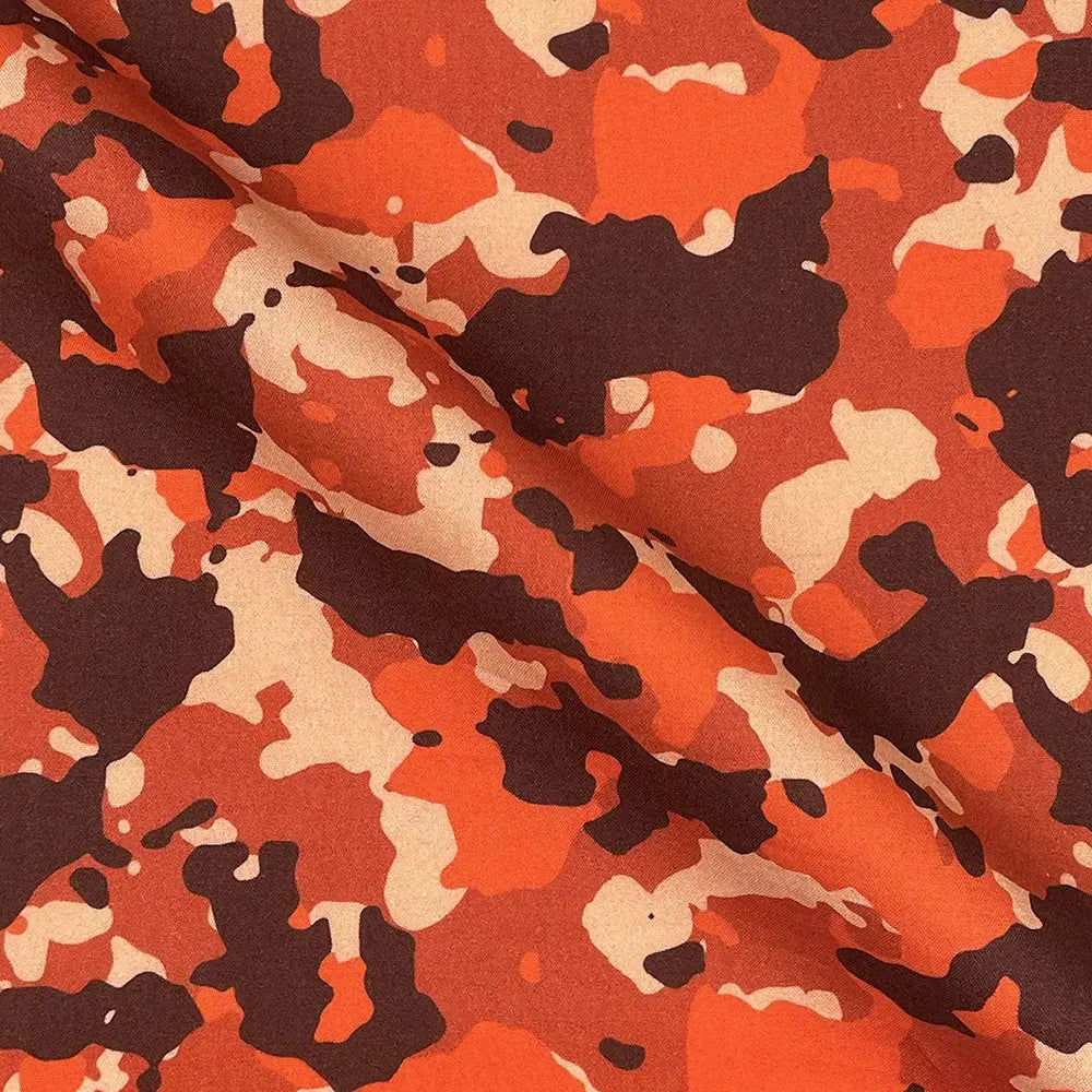 Camouflage Digital Printed 100% Cotton Poplin Fabric | Lightweight OEKO-TEXÂ® Standard 100 125gsm 45" (115cm) Wide â€“ Sold by the Meter