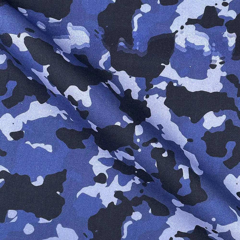 Camouflage Digital Printed 100% Cotton Poplin Fabric | Lightweight OEKO-TEX® Standard 100 125gsm 45" (115cm) Wide – Sold by the Meter