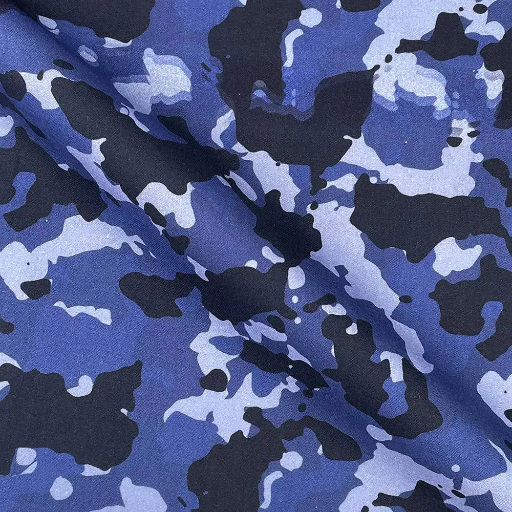 Camouflage Digital Printed 100% Cotton Poplin Fabric | Lightweight OEKO-TEXÂ® Standard 100 125gsm 45" (115cm) Wide â€“ Sold by the Meter
