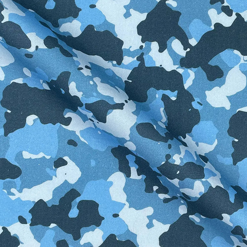 Camouflage Digital Printed 100% Cotton Poplin Fabric | Lightweight OEKO-TEX® Standard 100 125gsm 45" (115cm) Wide – Sold by the Meter