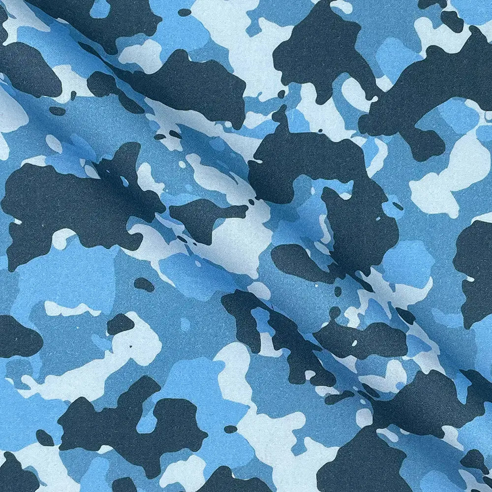 Camouflage Digital Printed 100% Cotton Poplin Fabric | Lightweight OEKO-TEXÂ® Standard 100 125gsm 45" (115cm) Wide â€“ Sold by the Meter