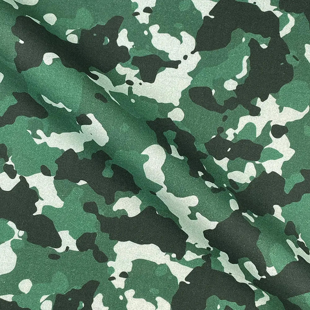 Camouflage Digital Printed 100% Cotton Poplin Fabric | Lightweight OEKO-TEX® Standard 100 125gsm 45" (115cm) Wide – Sold by the Meter