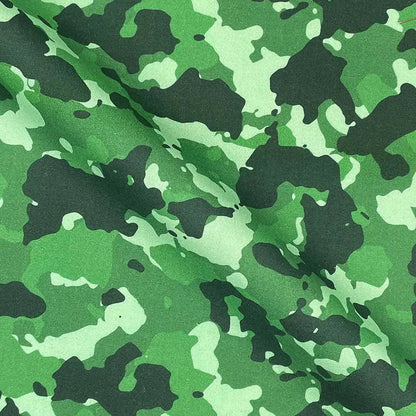 Camouflage Digital Printed 100% Cotton Poplin Fabric | Lightweight OEKO-TEXÂ® Standard 100 125gsm 45" (115cm) Wide â€“ Sold by the Meter