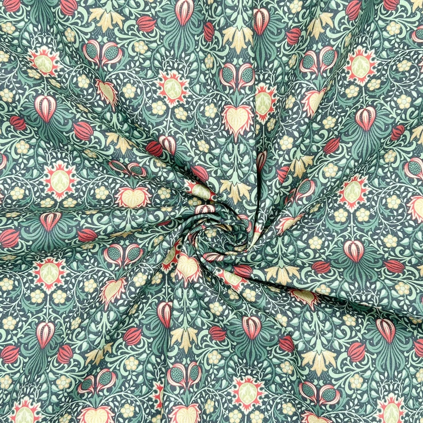 100% Cotton Percale Fabric | 44" (112cm) Wide Lightweight 200 Thread Count Dressmaking & Craft Material â€“ William Morris Designs â€“ Sold by the Meter