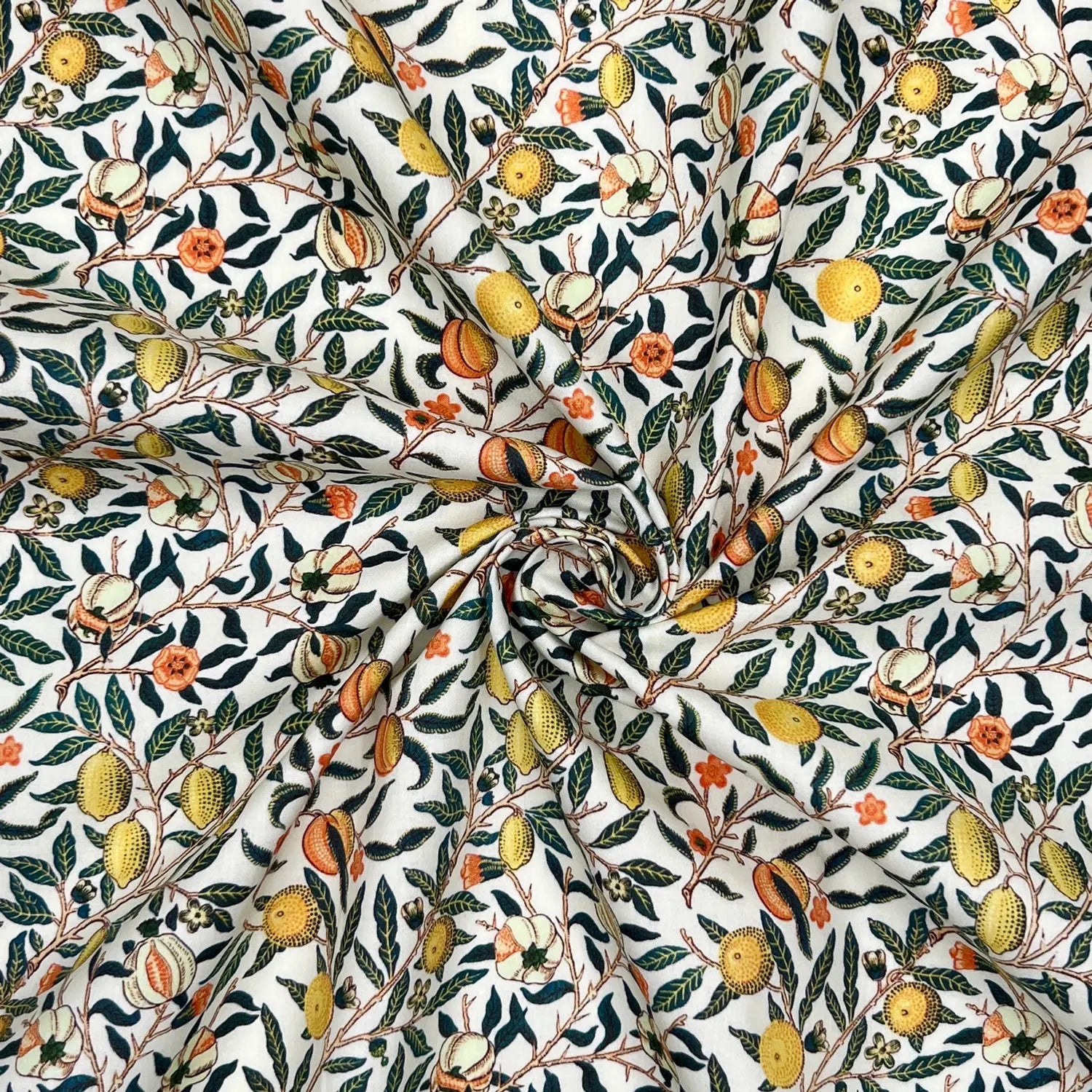 100% Cotton Percale Fabric | 44" (112cm) Wide Lightweight 200 Thread Count Dressmaking & Craft Material – William Morris Designs – Sold by the Meter