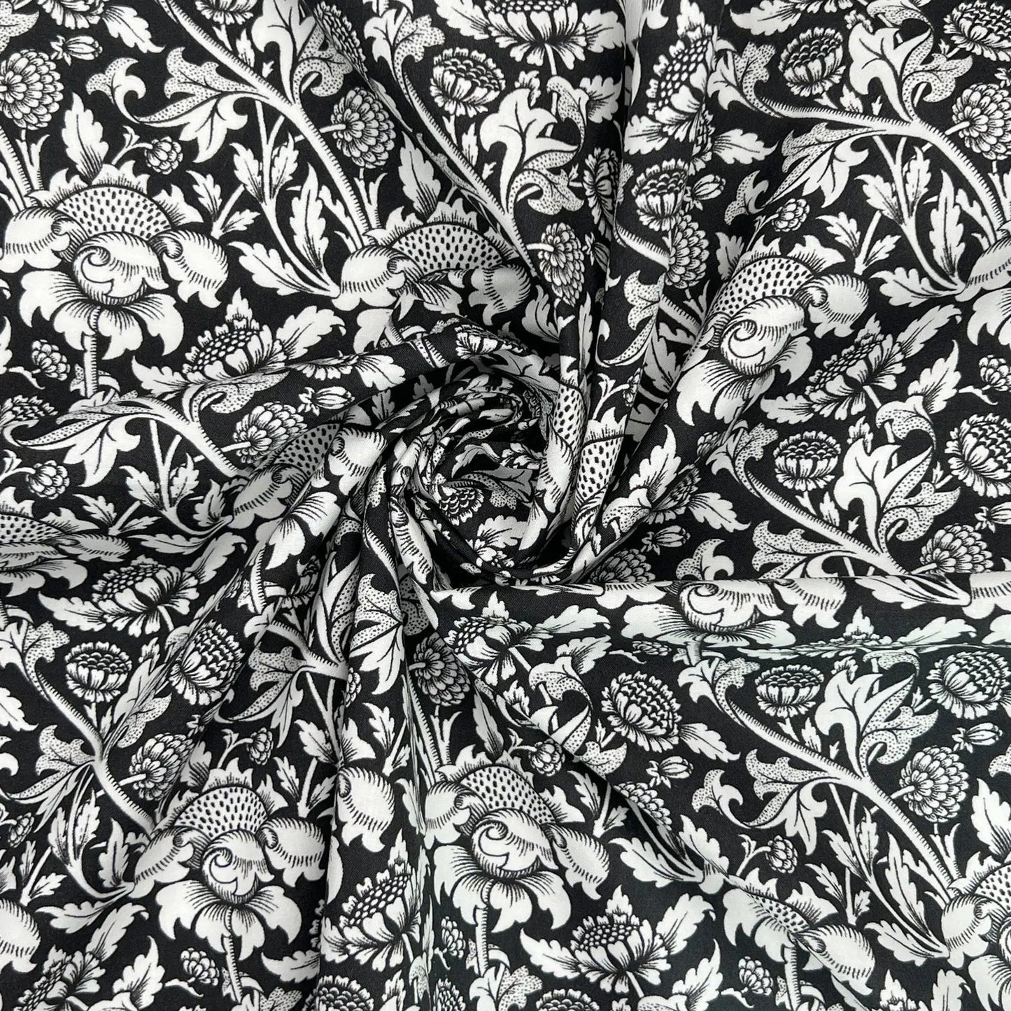 100% Cotton Percale Fabric | 44" (112cm) Wide Lightweight 200 Thread Count Dressmaking & Craft Material â€“ William Morris Designs â€“ Sold by the Meter