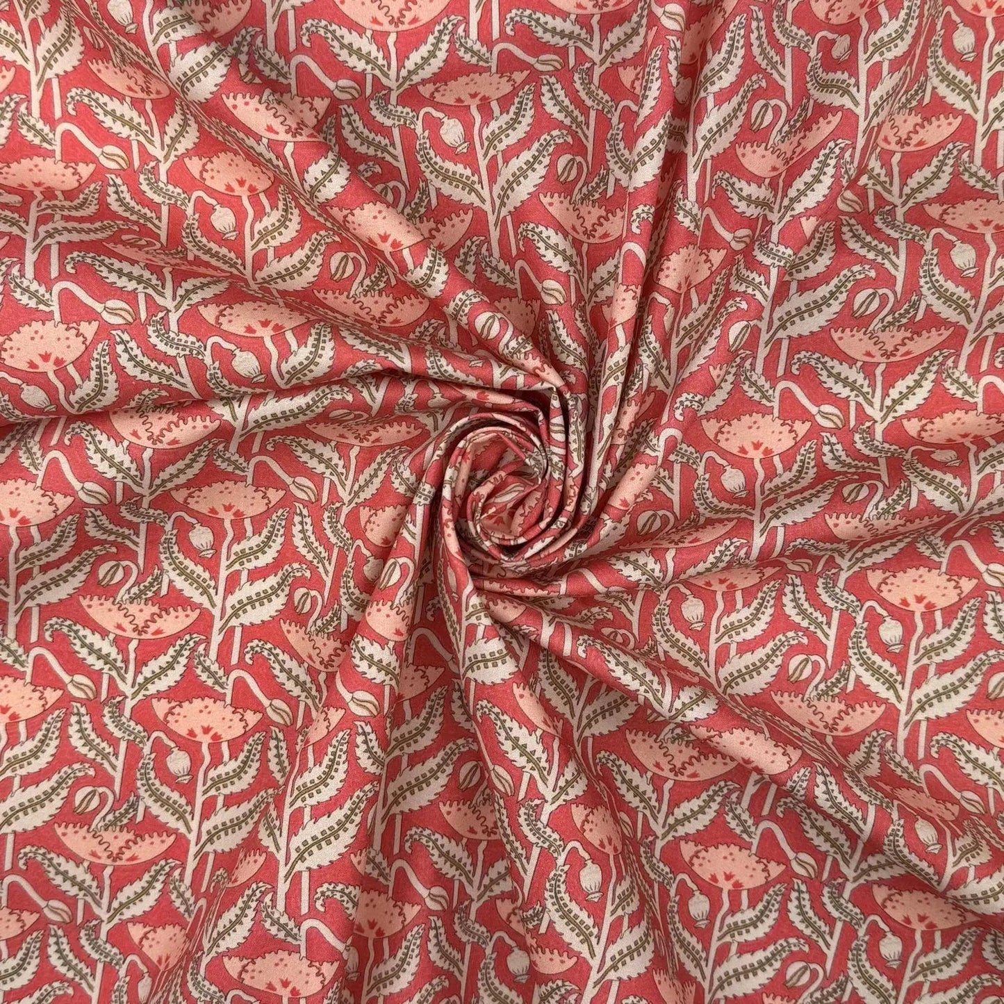 100% Cotton Percale Fabric | 44" (112cm) Wide Lightweight 200 Thread Count Dressmaking & Craft Material â€“ Maurice Pillard Verneuil Designs â€“ Sold by the Meter