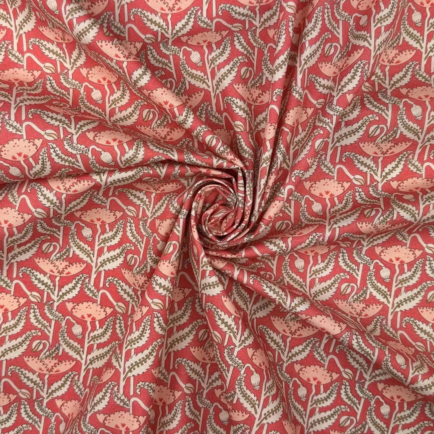 100% Cotton Percale Fabric | 44" (112cm) Wide Lightweight 200 Thread Count Dressmaking & Craft Material â€“ Maurice Pillard Verneuil Designs â€“ Sold by the Meter
