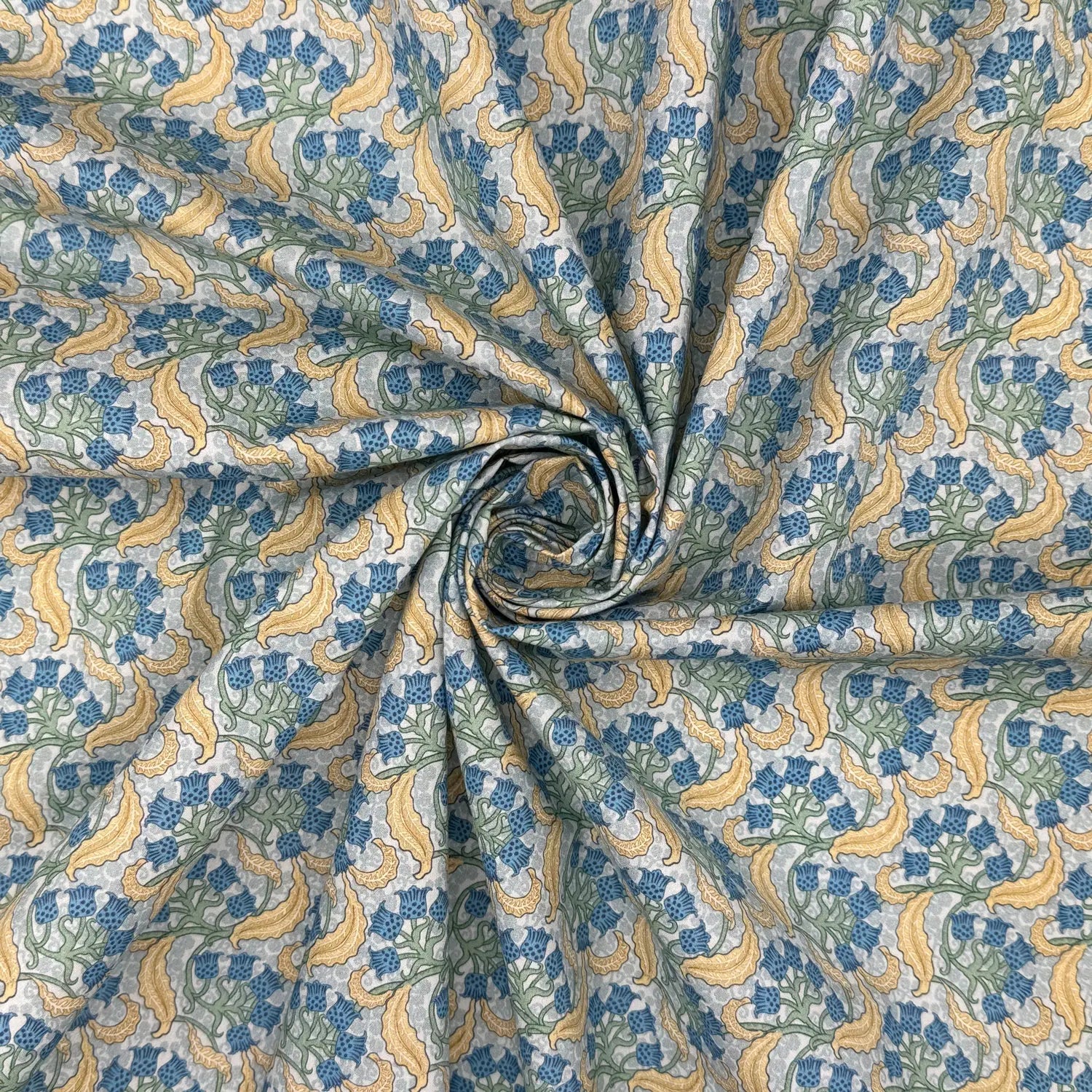 100% Cotton Percale Fabric | 44" (112cm) Wide Lightweight 200 Thread Count Dressmaking & Craft Material – Maurice Pillard Verneuil Designs – Sold by the Meter