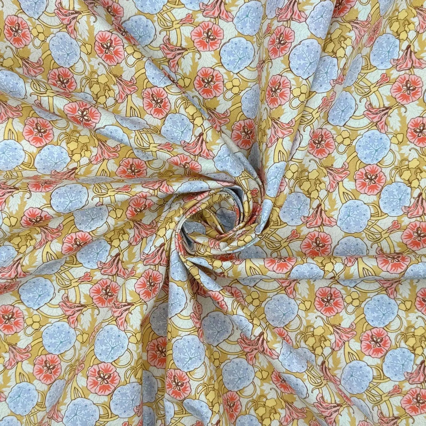100% Cotton Percale Fabric | 44" (112cm) Wide Lightweight 200 Thread Count Dressmaking & Craft Material â€“ Maurice Pillard Verneuil Designs â€“ Sold by the Meter