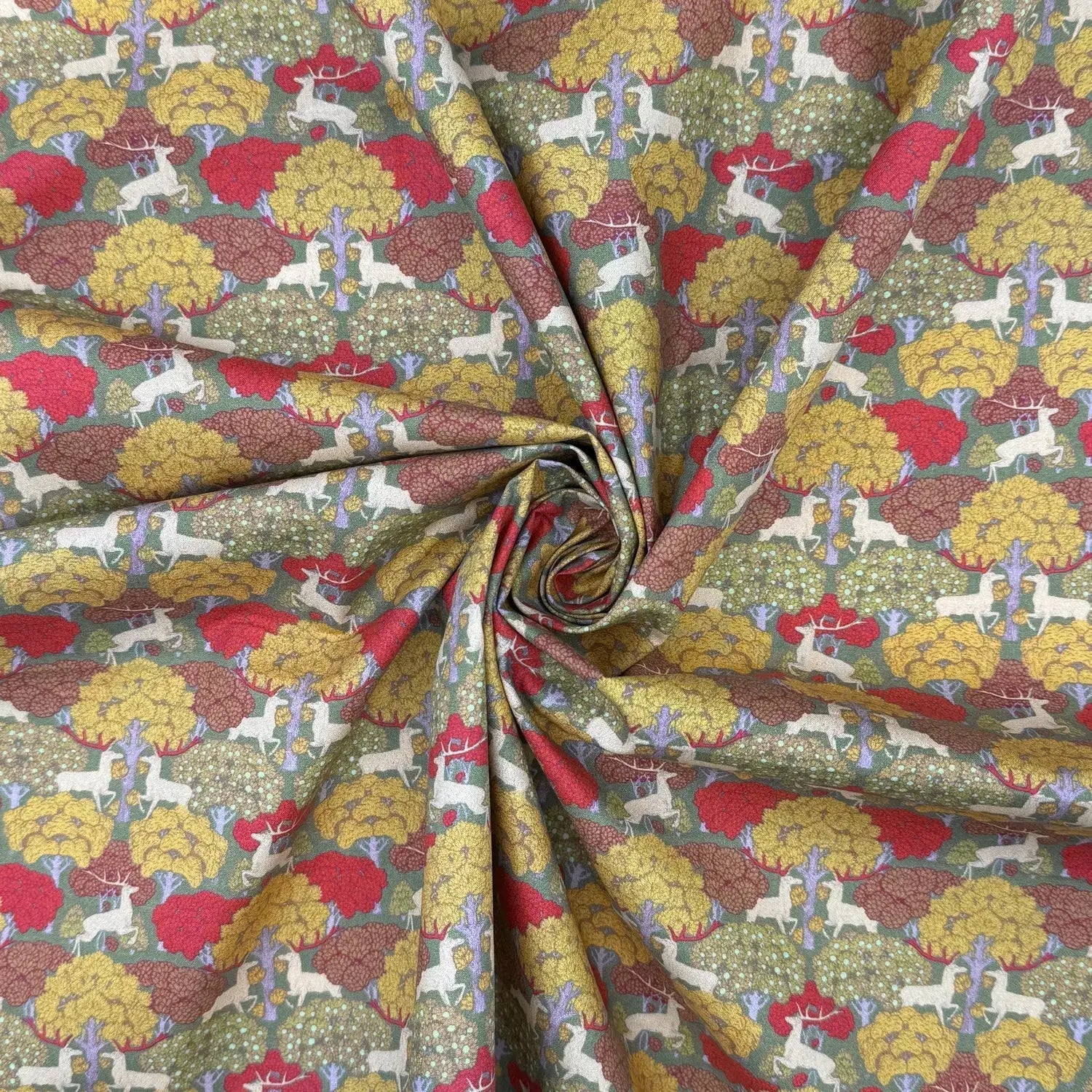 100% Cotton Percale Fabric | 44" (112cm) Wide Lightweight 200 Thread Count Dressmaking & Craft Material â€“ Maurice Pillard Verneuil Designs â€“ Sold by the Meter